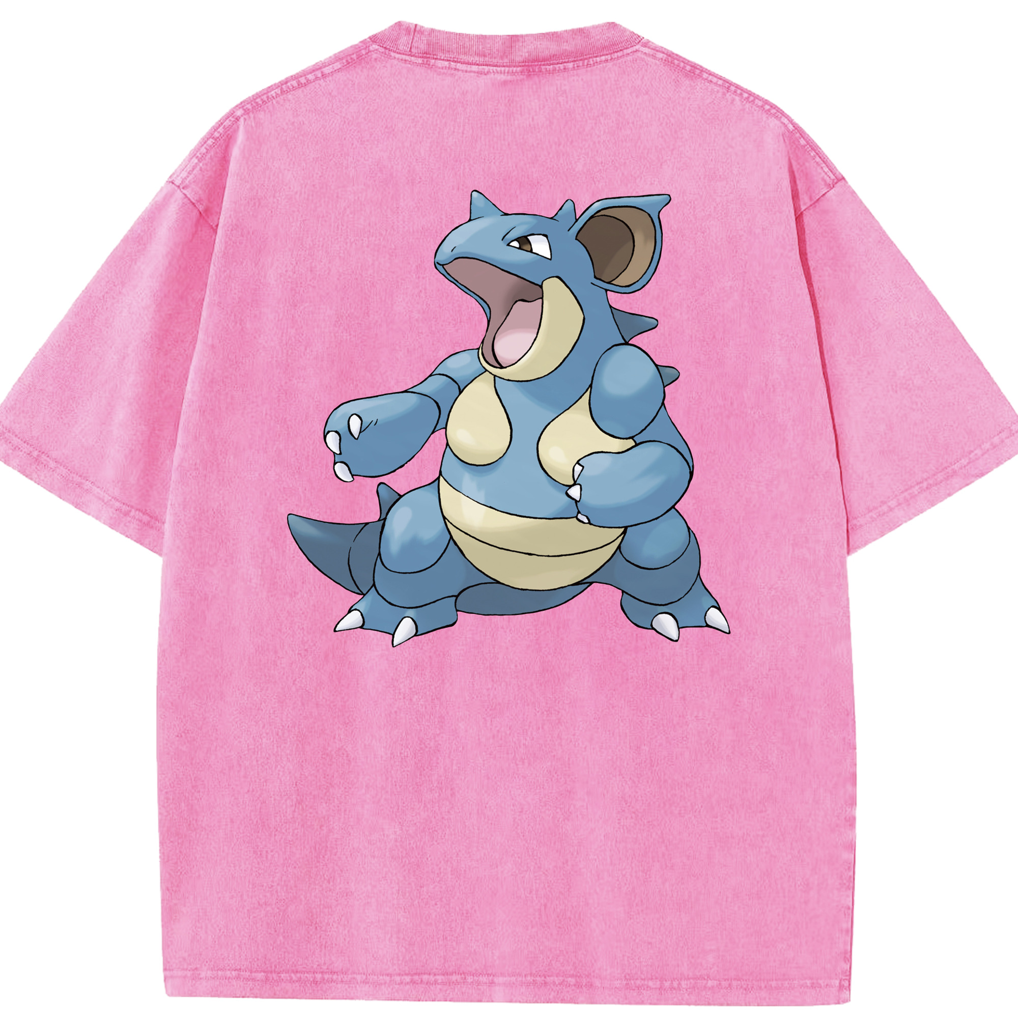 （画像用） ポケットモンスター Pokémon 綿100% ヴィンテージ風 半袖Tシャツ（背面プリント）